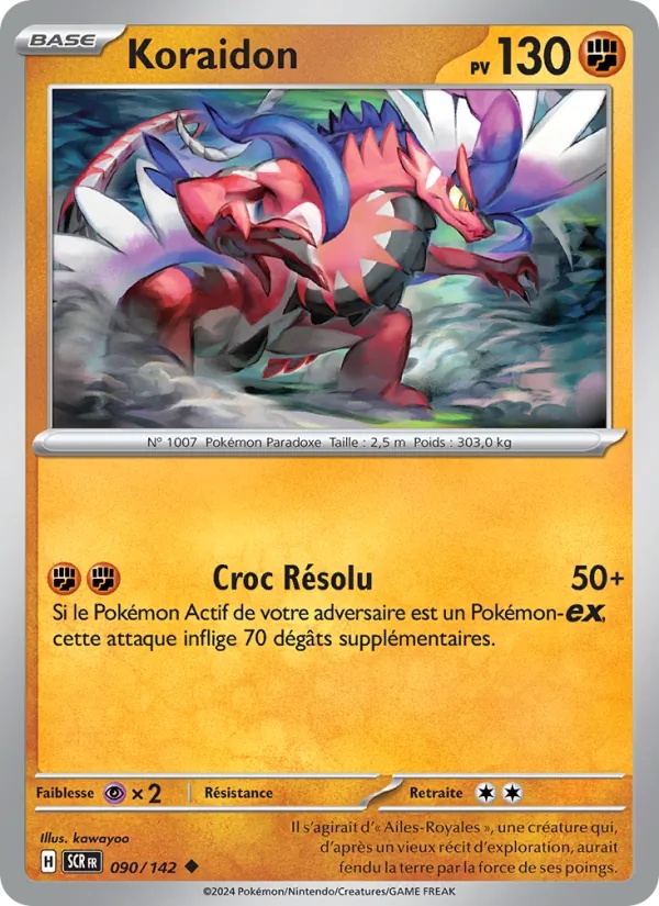Koraidon 090/142 - Couronne Stellaire - Reverse - Pokémon JCC