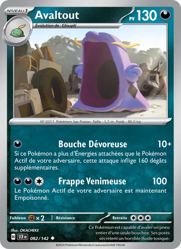 Avaltout 092/142 - Couronne Stellaire - Reverse - Pokémon JCC