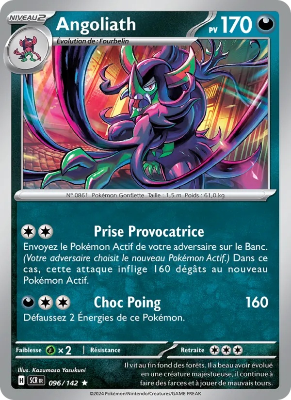 Angoliath 096/142 - Couronne Stellaire - Reverse - Pokémon JCC
