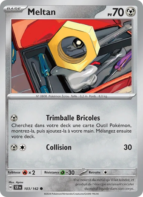 Meltan 103/142 - Couronne Stellaire - Reverse - Pokémon JCC