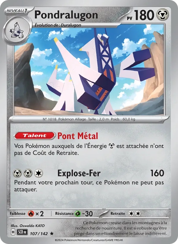 Pondralugon 107/142 - Couronne Stellaire - Holo - Pokémon JCC
