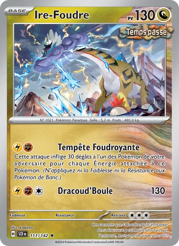 Ire-Foudre 111/142 - Couronne Stellaire - Holo Logo de la série - Pokémon JCC