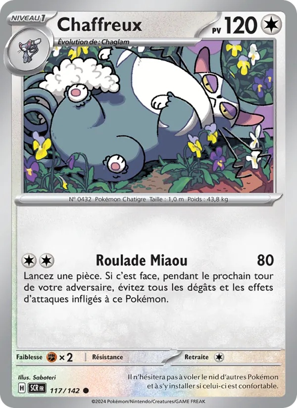 Chaffreux 117/142 - Couronne Stellaire - Reverse - Pokémon JCC
