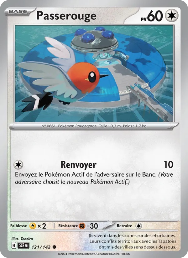 Passerouge 121/142 - Couronne Stellaire - Reverse - Pokémon JCC