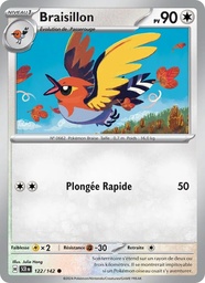 Braisillon 122/142 - Couronne Stellaire - Reverse - Pokémon JCC