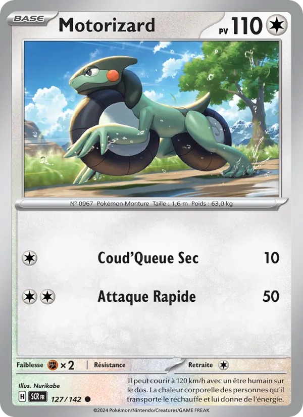 Motorizard 127/142 - Couronne Stellaire - Reverse - Pokémon JCC