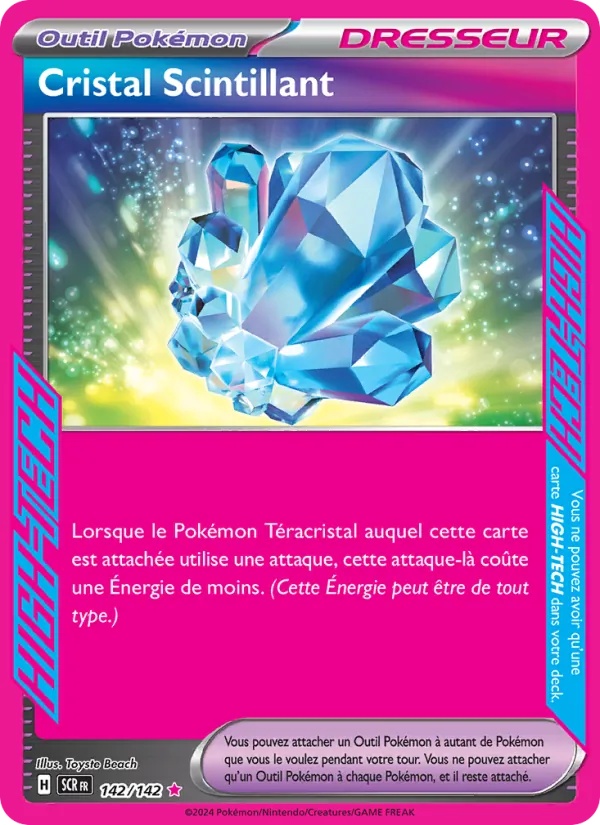 Cristal Scintillant 142/142 - Couronne Stellaire - Holo - Pokémon JCC