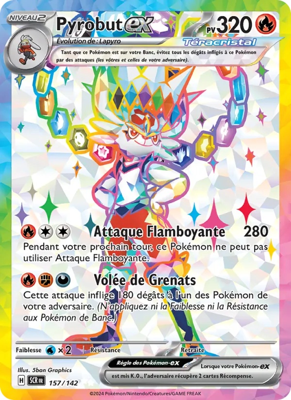 Pyrobut-ex 157/142 - Couronne Stellaire - Holo - Pokémon JCC