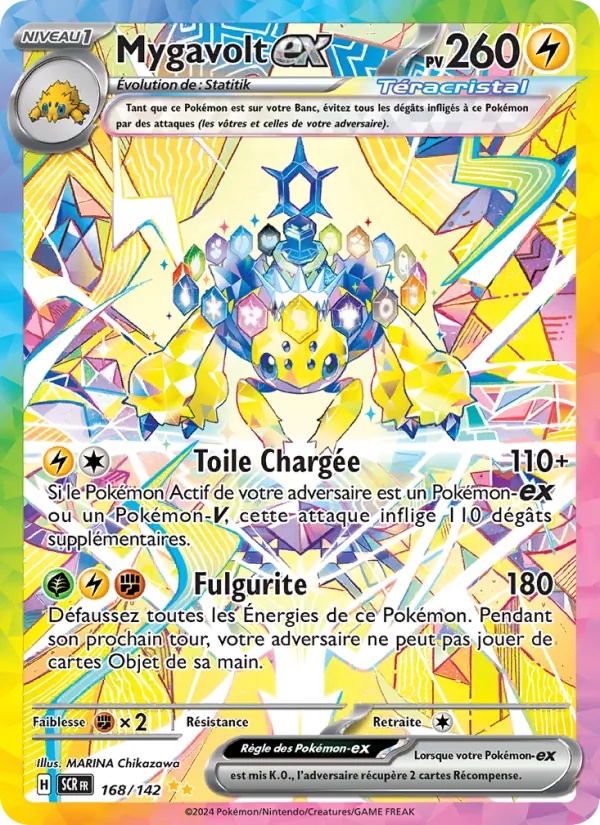 Mygavolt-ex 168/142 - Couronne Stellaire - Holo - Pokémon JCC