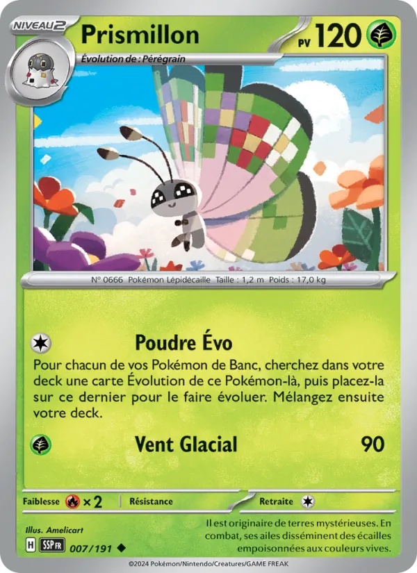 Prismillon 007/191 - Étincelles Déferlantes - Reverse - Pokémon JCC