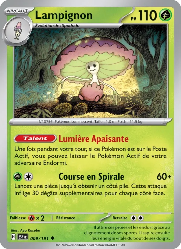 Lampignon 009/191 - Étincelles Déferlantes - Reverse - Pokémon JCC