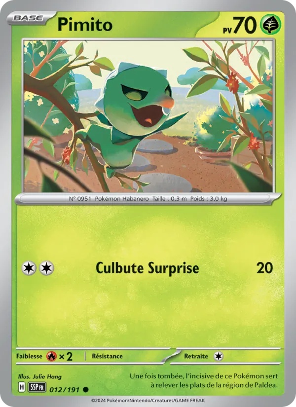 Pimito 012/191 - Étincelles Déferlantes - Reverse - Pokémon JCC