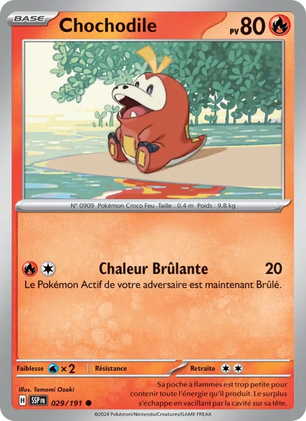 Chochodile 029/191 - Étincelles Déferlantes - Reverse - Pokémon JCC