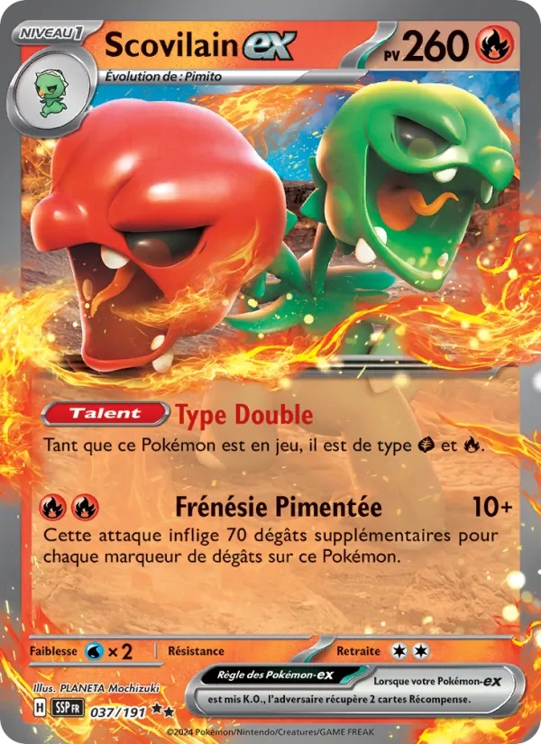 Scovilain-ex 037/191 - Étincelles Déferlantes - Holo - Pokémon JCC