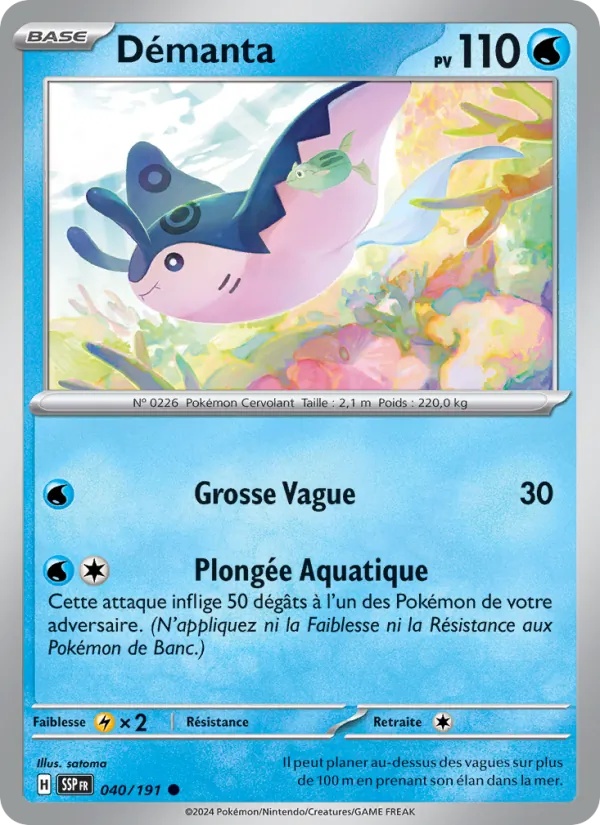 Démanta 040/191 - Étincelles Déferlantes - Reverse - Pokémon JCC
