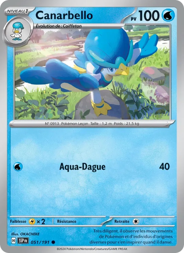 Canarbello 051/191 - Étincelles Déferlantes - Reverse - Pokémon JCC