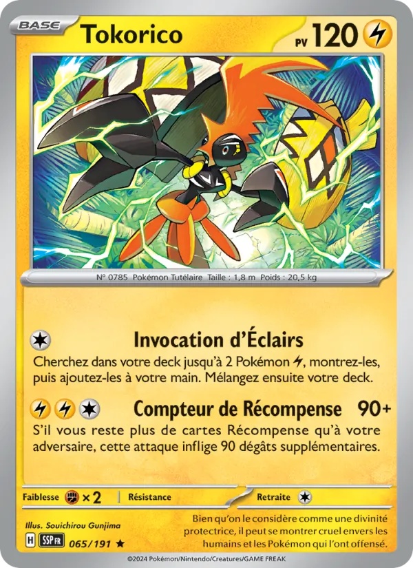 Tokorico 065/191 - Étincelles Déferlantes - Holo - Pokémon JCC