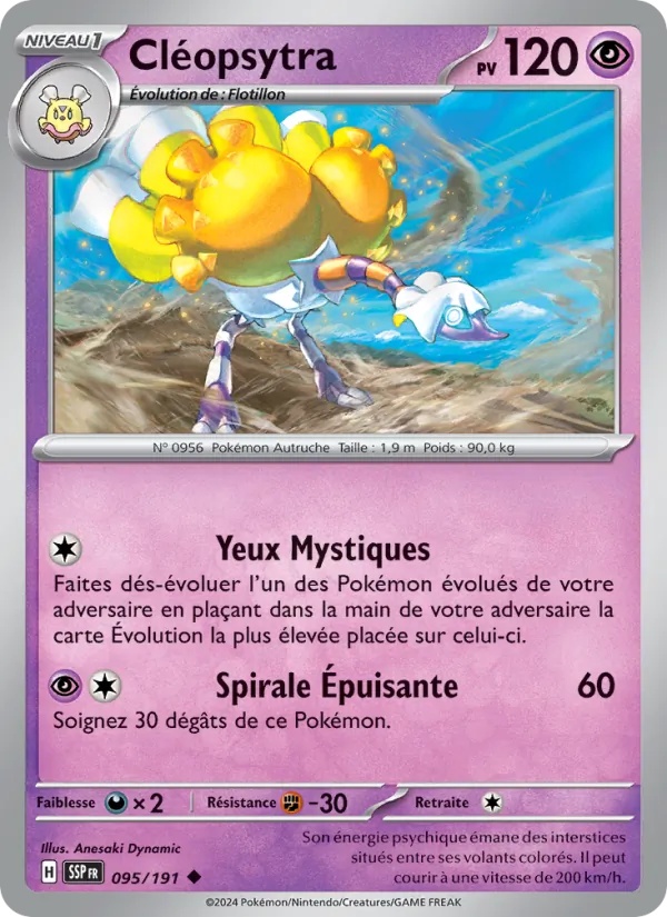 Cléopsytra 095/191 - Étincelles Déferlantes - Reverse - Pokémon JCC