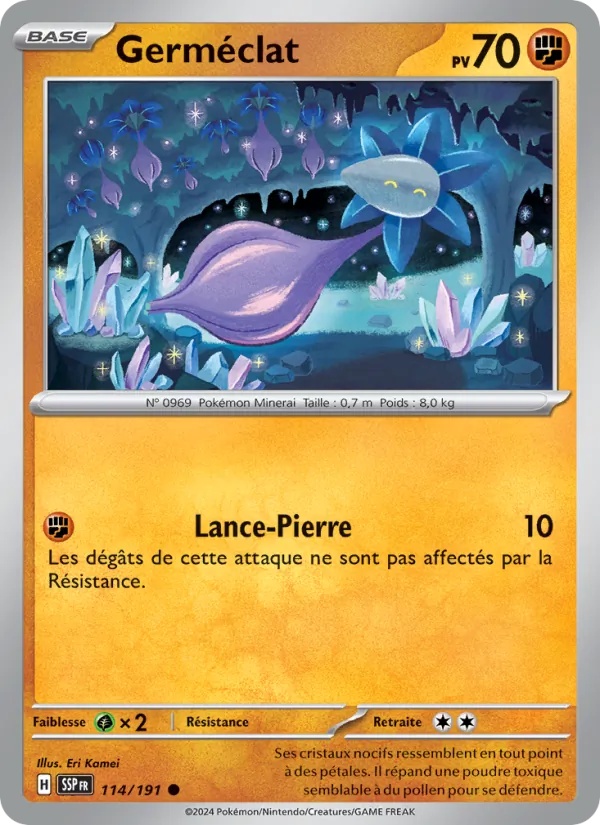 Germéclat 114/191 - Étincelles Déferlantes - Reverse - Pokémon JCC
