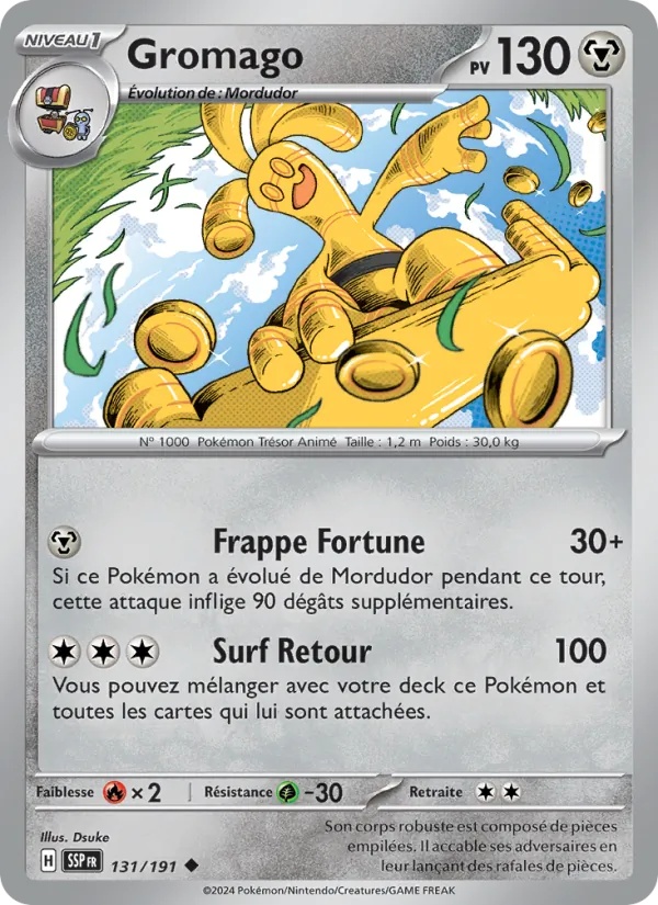 Gromago 131/191 - Étincelles Déferlantes - Reverse - Pokémon JCC