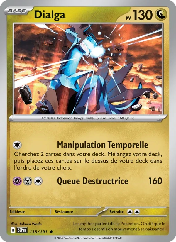 Dialga 135/191 - Étincelles Déferlantes - Reverse - Pokémon JCC