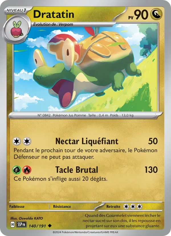 Dratatin 140/191 - Étincelles Déferlantes - Reverse - Pokémon JCC