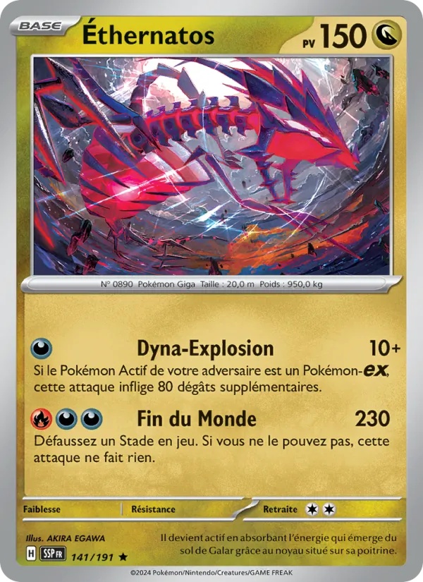 Éthernatos 141/191 - Étincelles Déferlantes - Reverse - Pokémon JCC
