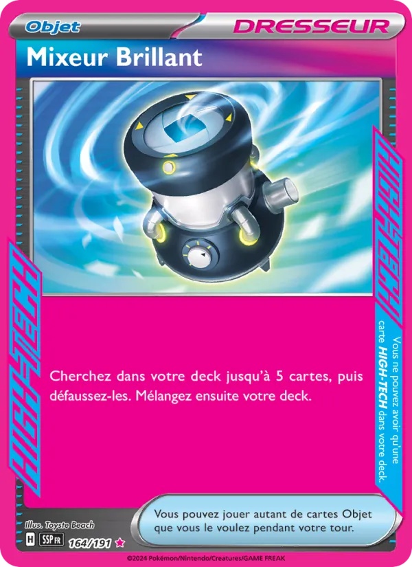 Mixeur Brillant 164/191 - Étincelles Déferlantes - Holo player-rewards-program - Pokémon JCC