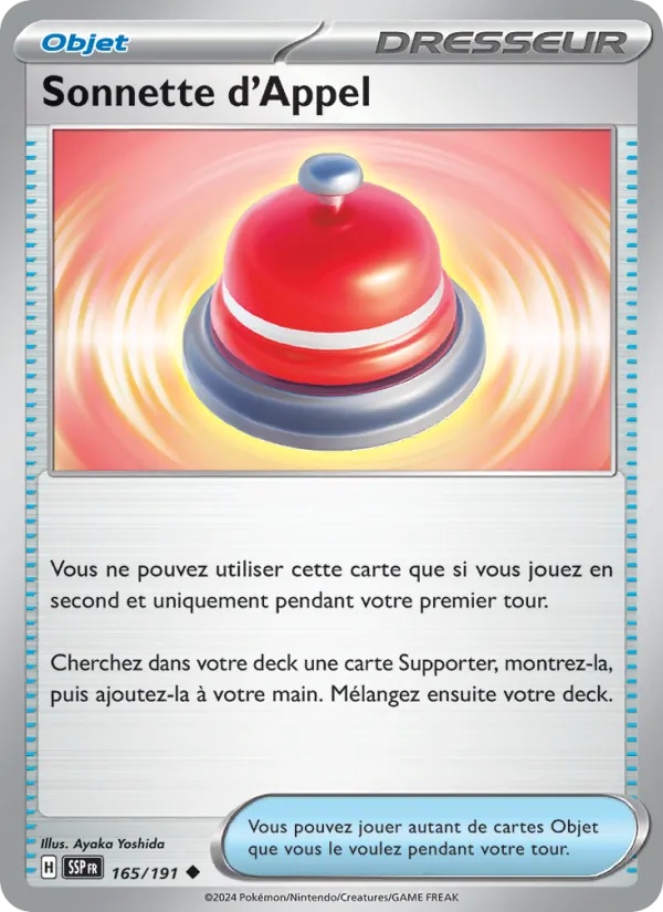 Sonnette d'Appel 165/191 - Étincelles Déferlantes - Reverse - Pokémon JCC