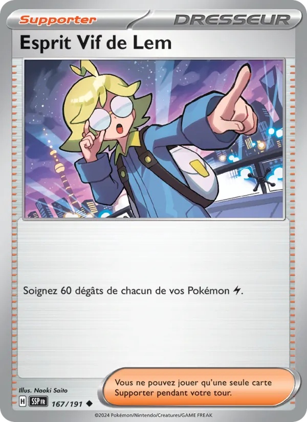Esprit Vif de Lem 167/191 - Étincelles Déferlantes - Reverse - Pokémon JCC