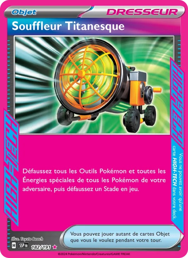 Souffleur Titanesque 182/191 - Étincelles Déferlantes - Holo - Pokémon JCC