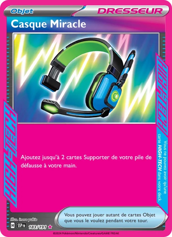 Casque Miracle 183/191 - Étincelles Déferlantes - Holo - Pokémon JCC