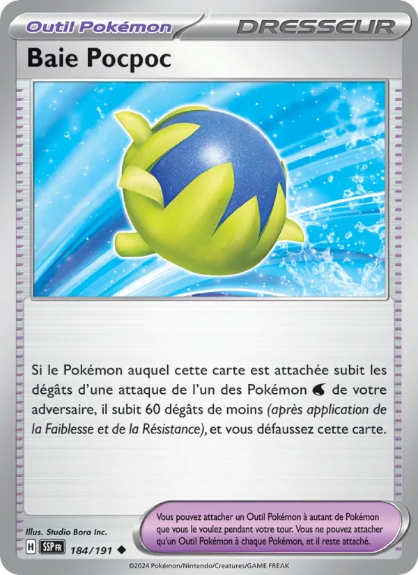 Baie Pocpoc 184/191 - Étincelles Déferlantes - Reverse - Pokémon JCC