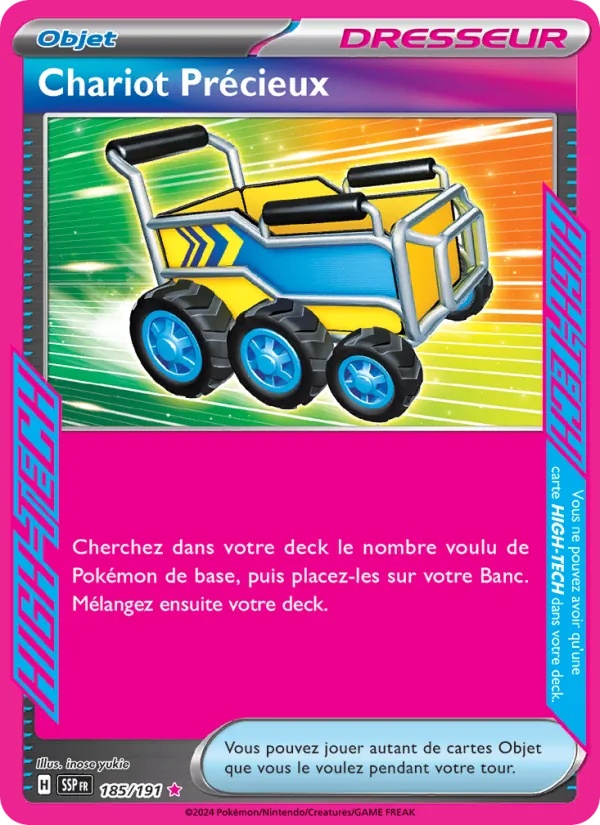 Chariot Précieux 185/191 - Étincelles Déferlantes - Holo player-rewards-program - Pokémon JCC