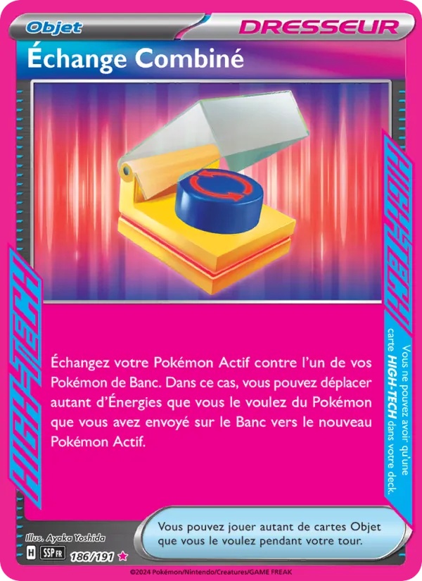 Échange Combiné 186/191 - Étincelles Déferlantes - Holo - Pokémon JCC