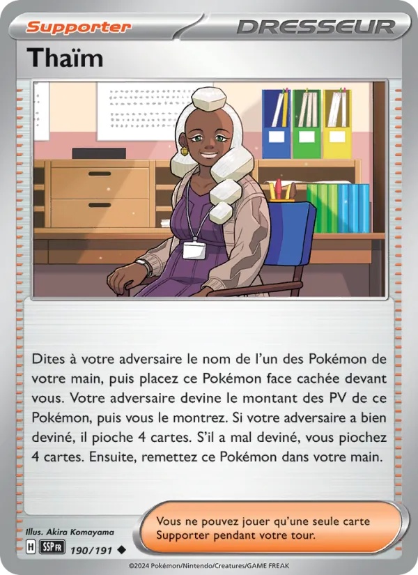 Thaïm 190/191 - Étincelles Déferlantes - Reverse - Pokémon JCC