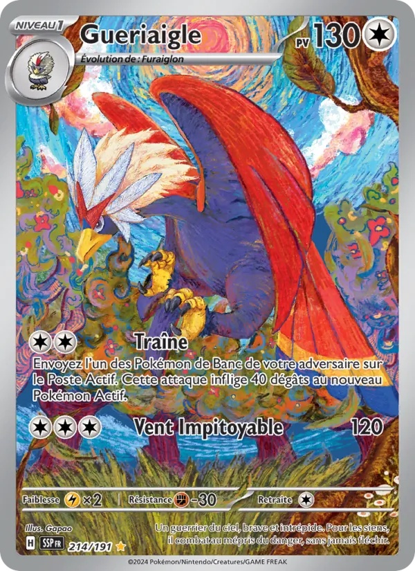Gueriaigle 214/191 - Étincelles Déferlantes - Holo - Pokémon JCC