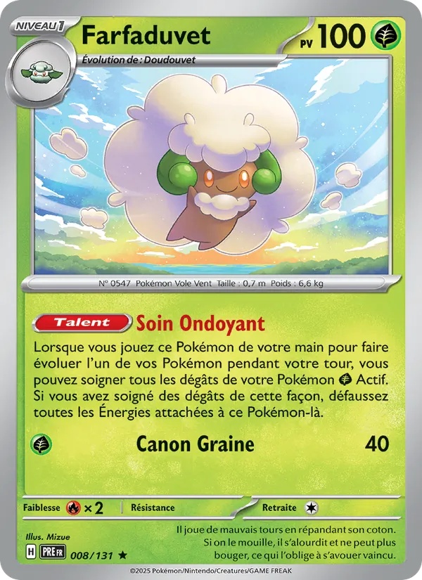 Farfaduvet 008/131 - Évolutions Prismatiques - Holo - Pokémon JCC