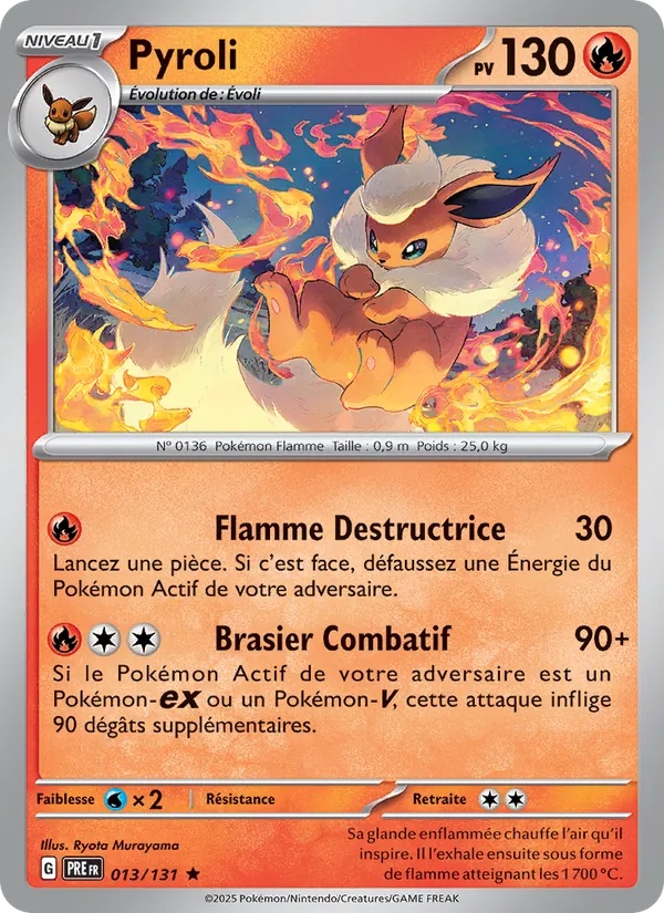 Pyroli 013/131 - Évolutions Prismatiques - Holo - Pokémon JCC
