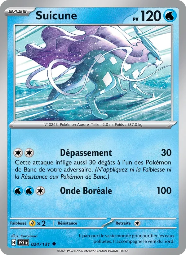 Suicune 024/131 - Évolutions Prismatiques - Reverse - Pokémon JCC