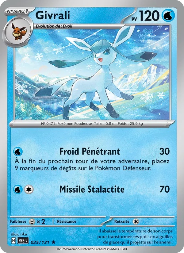 Givrali 025/131 - Évolutions Prismatiques - Reverse - Pokémon JCC