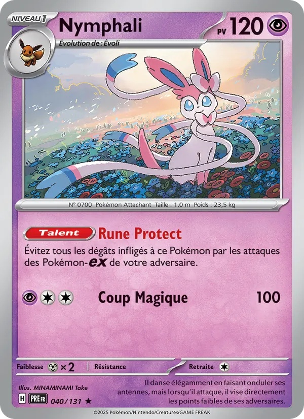 Nymphali 040/131 - Évolutions Prismatiques - Reverse - Pokémon JCC