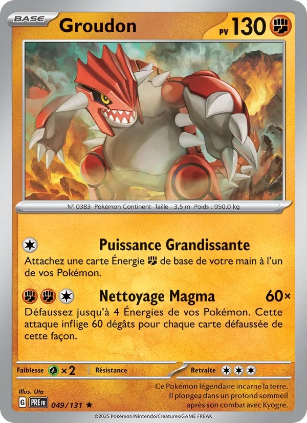 Groudon 049/131 - Évolutions Prismatiques - Reverse - Pokémon JCC