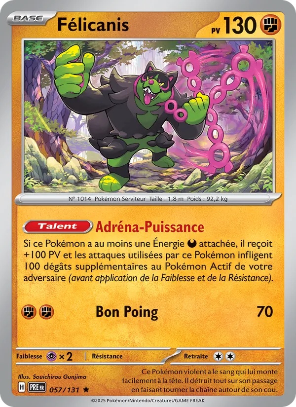 Félicanis 057/131 - Évolutions Prismatiques - Holo - Pokémon JCC