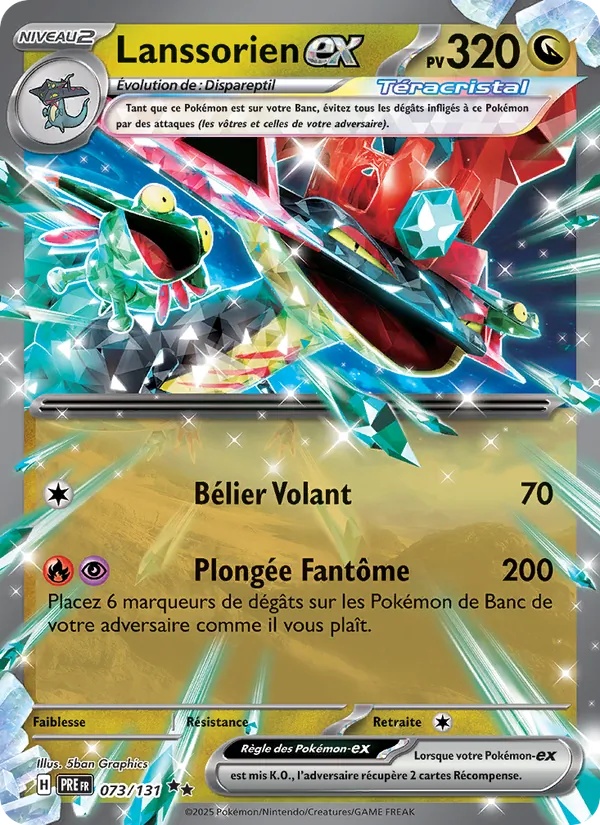 Lanssorien-ex 073/131 - Évolutions Prismatiques - Holo - Pokémon JCC