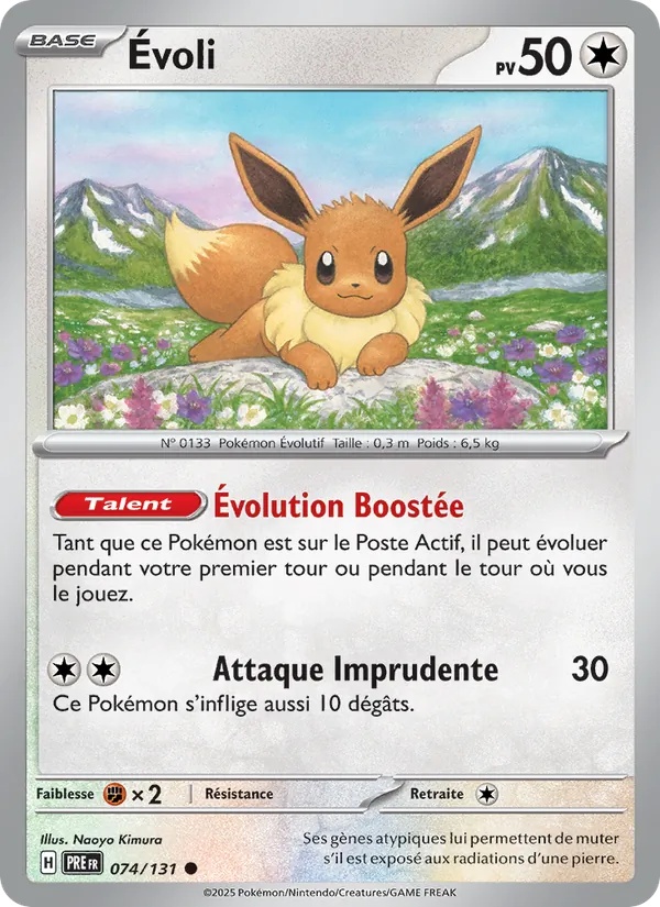 Évoli 074/131 - Évolutions Prismatiques - Reverse - Pokémon JCC