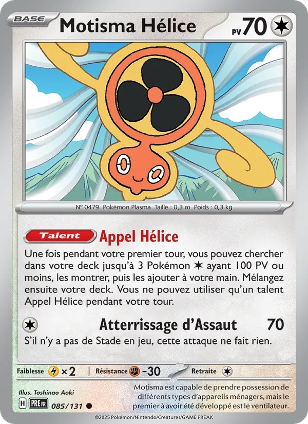 Motisma Hélice 085/131 - Évolutions Prismatiques - Reverse - Pokémon JCC