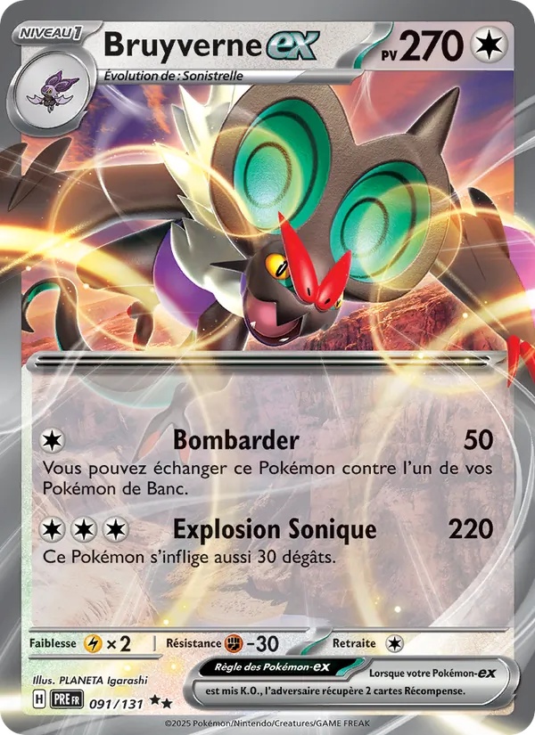 Bruyverne-ex 091/131 - Évolutions Prismatiques - Holo - Pokémon JCC