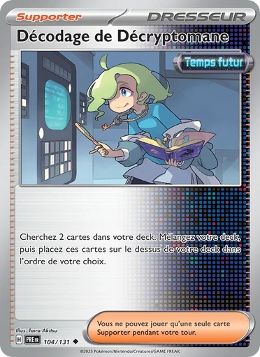 Décodage de Décryptomane 104/131 Reverse