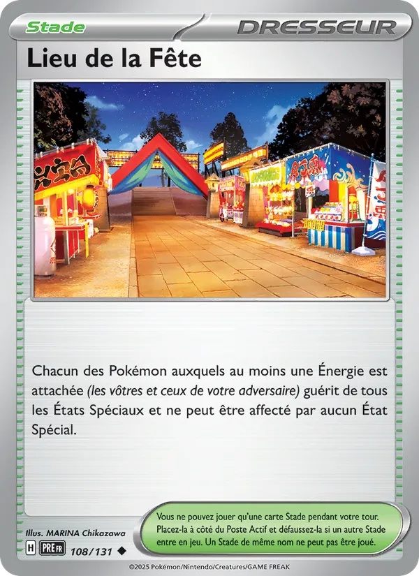 Lieu de la Fête 108/131 - Évolutions Prismatiques - Reverse - Pokémon JCC